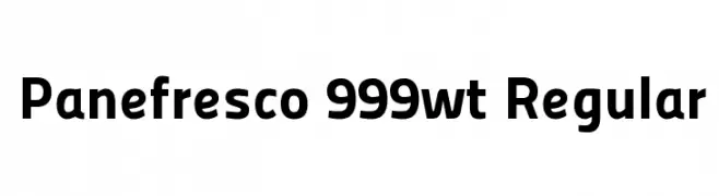 Panefresco 999wt Regular  Скачать бесплатные шрифты