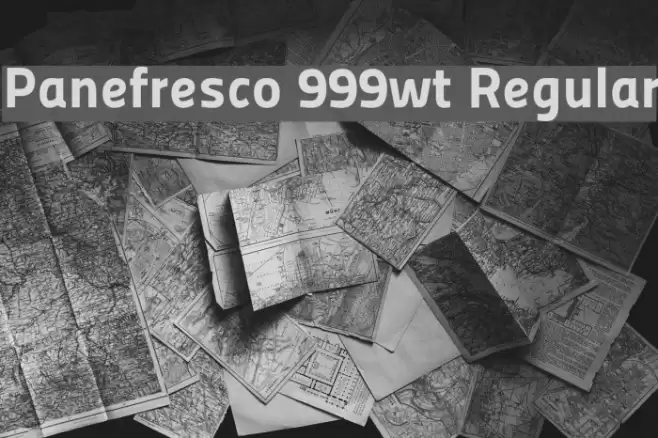 Panefresco 999wt Regular Font examples