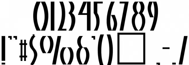 Panelite Normal フォント その他の文字