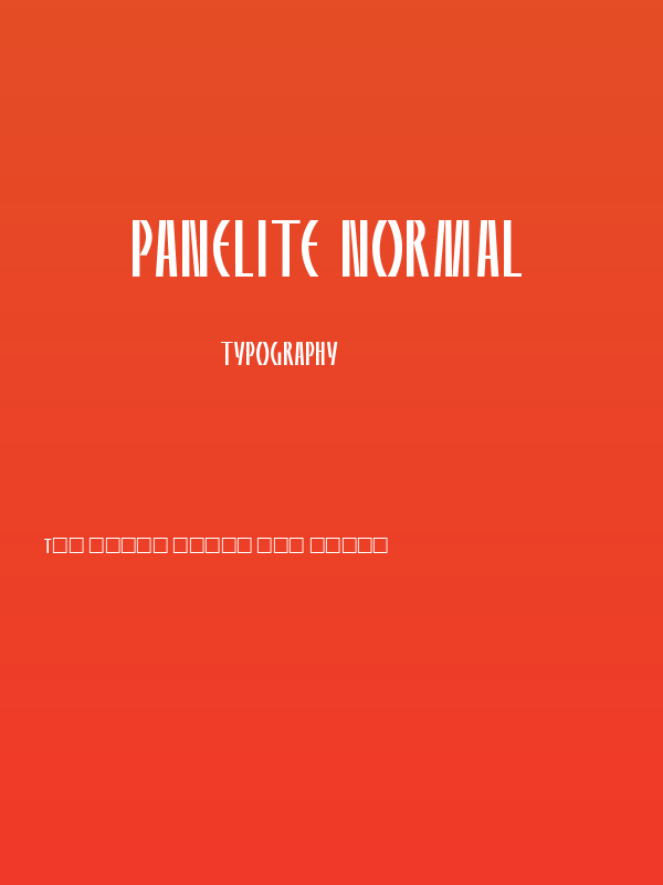 Panelite Normal Poster