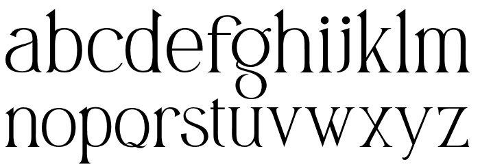 Panerah Font LOWERCASE