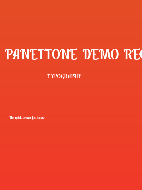 Panettone DEMO Regular Poster