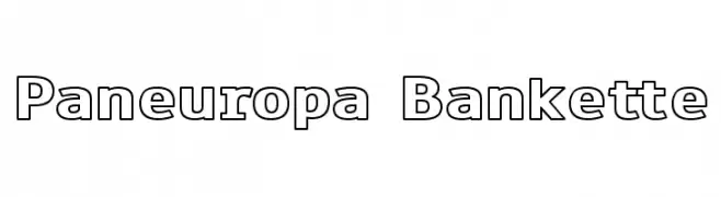Paneuropa Bankette  Frei Schriftart Herunterladen