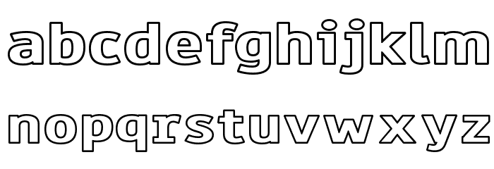 Paneuropa Bankette Font LOWERCASE