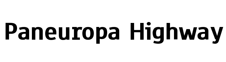 Paneuropa Highway Font