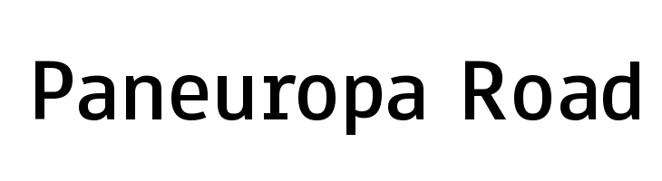 Paneuropa Road Font