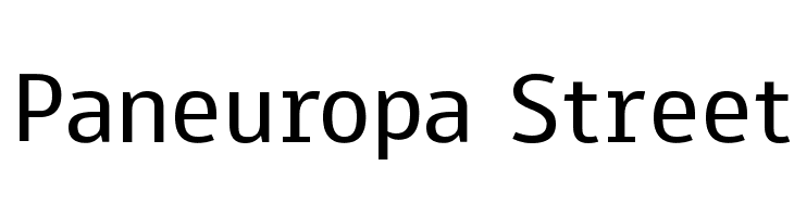 Paneuropa Street Font