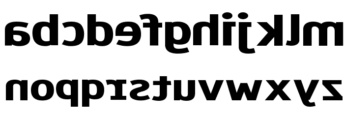 Paneuropa Wrong Way Font LOWERCASE