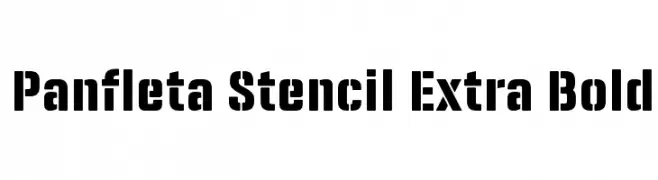 Panfleta Stencil Extra Bold 
