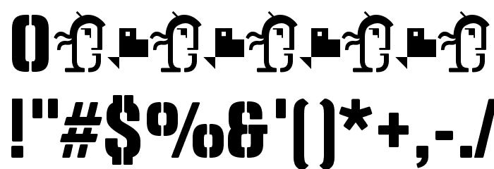 Panfleta Stencil Extra Bold फ़ॉन्ट अन्य घर का काम