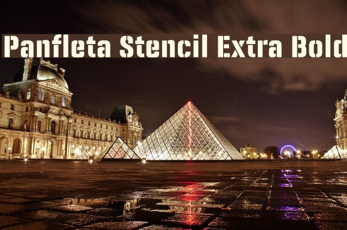 Panfleta Stencil Extra Bold फ़ॉन्ट examples