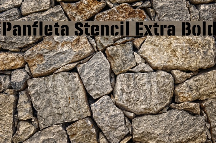 Panfleta Stencil Extra Bold फ़ॉन्ट examples