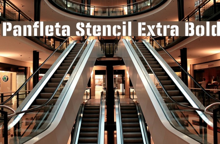 Panfleta Stencil Extra Bold फ़ॉन्ट examples