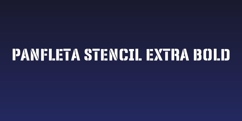 Panfleta Stencil Extra Bold Social Header