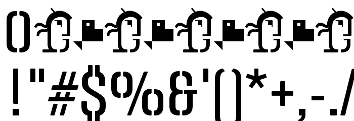 Panfleta Stencil Regular फ़ॉन्ट अन्य घर का काम