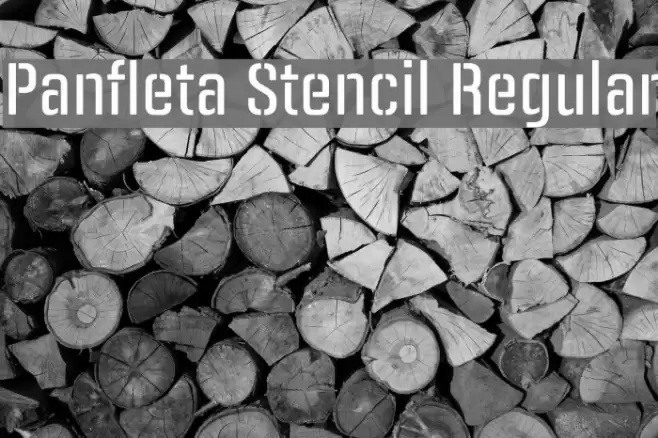 Panfleta Stencil Regular फ़ॉन्ट examples