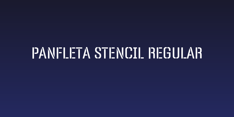 Panfleta Stencil Regular Social Header