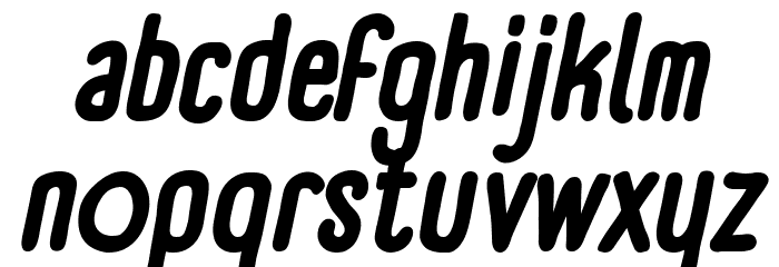 Panforte Condensed Bold Italic Font LOWERCASE