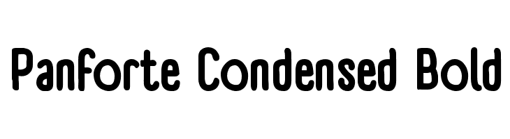Panforte Condensed Bold  フリーフォントのダウンロード