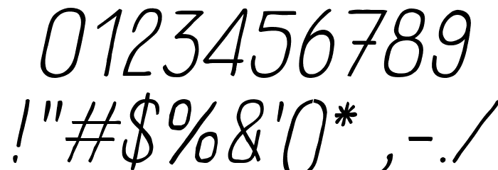 Panforte Condensed Light Italic Font OTHER CHARS