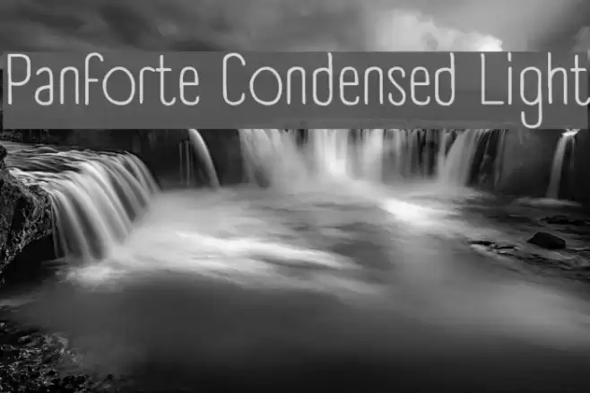 Panforte Condensed Light Font examples