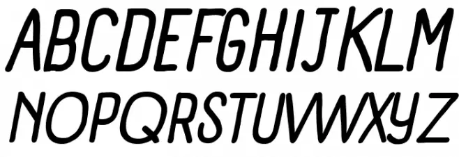 Panforte Condensed Regular Italic 字体 大写