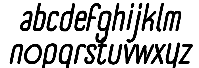 Panforte Condensed Regular Italic Font LOWERCASE