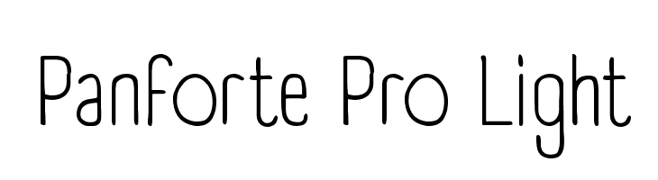 Panforte Pro Light Font