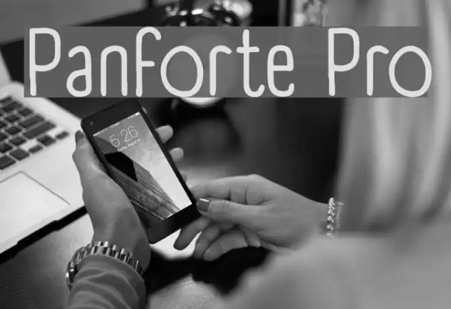 Panforte Pro Font examples
