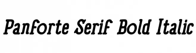 Panforte Serif Bold Italic  les polices de caractères gratuit tlcharger