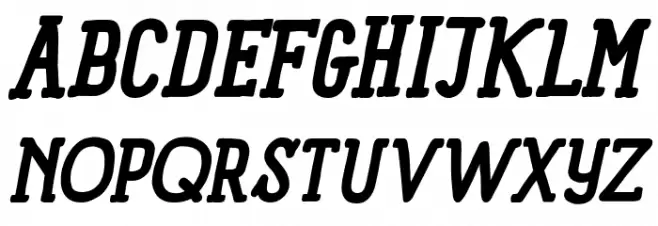 Panforte Serif Bold Italic Caratteri MAIUSCOLE