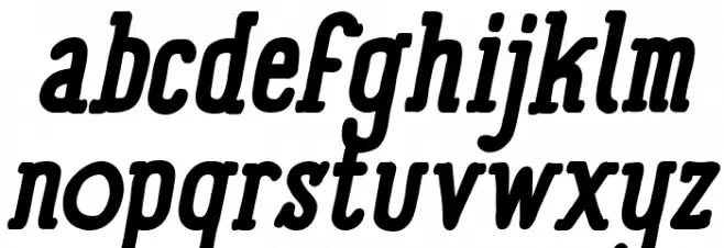 Panforte Serif Bold Italic خط أحرف صغيرة