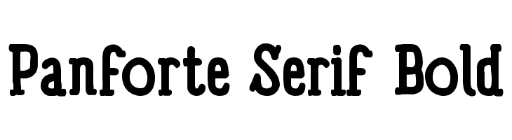 Panforte Serif Bold Font