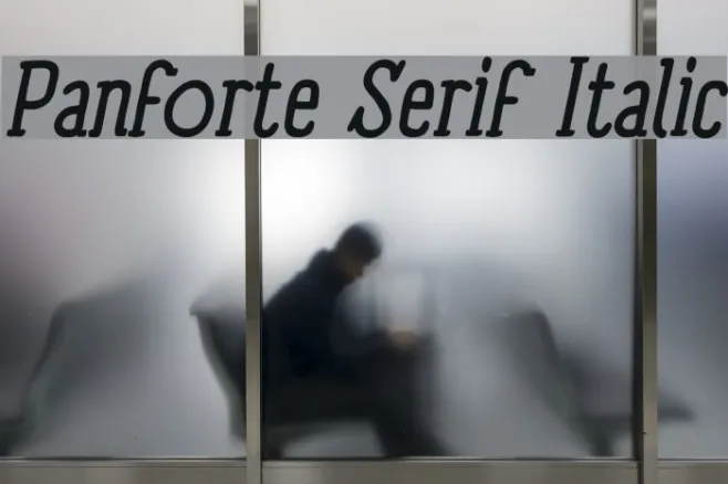 Panforte Serif Italic Example 2