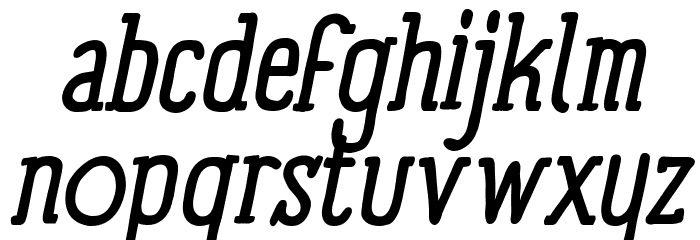 Panforte Serif Italic Font LOWERCASE