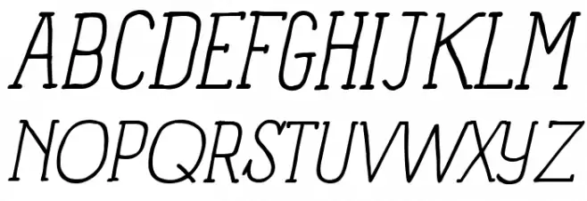Panforte Serif Light Italic Fonte MAIÚSCULAS