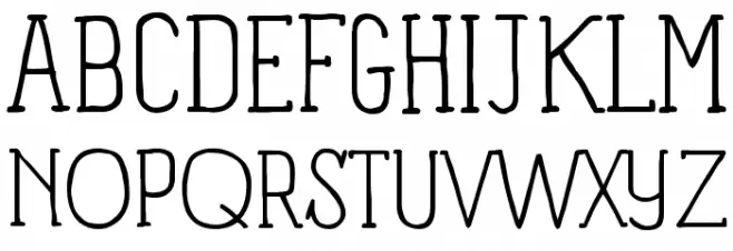 Panforte Serif Light फ़ॉन्ट अपरकेस