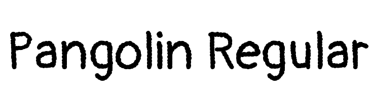 Pangolin Regular Font