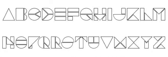 Pangraph-Light Schriftart Groß