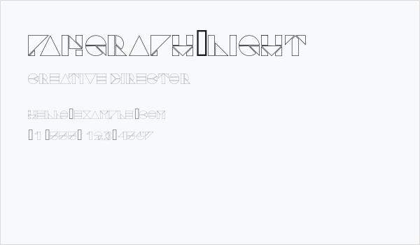 Pangraph-Light Business Card