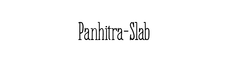 Panhitra-Slab  font caratteri gratis