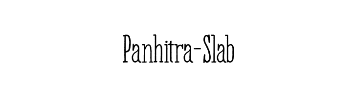 Panhitra-Slab  Frei Schriftart Herunterladen