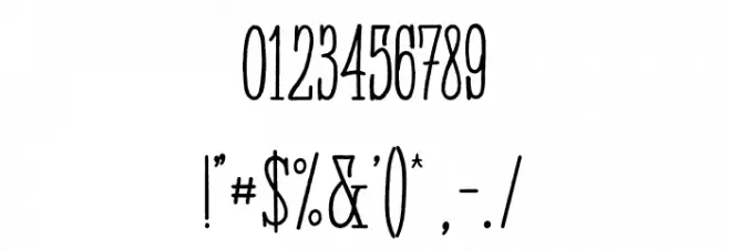 Panhitra-Slab Font OTHER CHARS