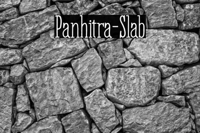 Panhitra-Slab Font examples