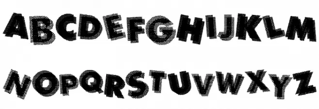 Panic Font Litere mari