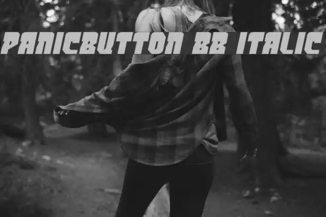 PanicButton BB Italic Font examples