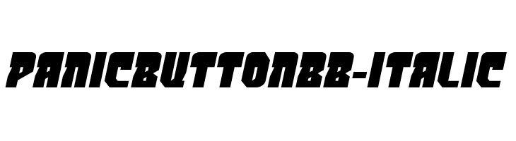 PanicButtonBB-Italic  Frei Schriftart Herunterladen