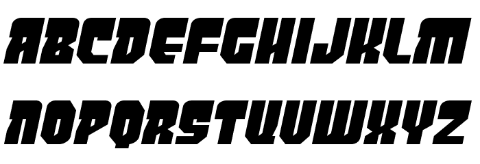 PanicButtonBB-Italic Font LOWERCASE