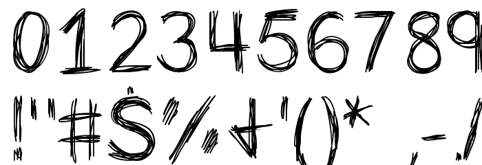 PanicStricken Font OTHER CHARS