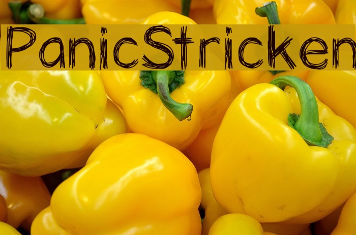 PanicStricken Font examples